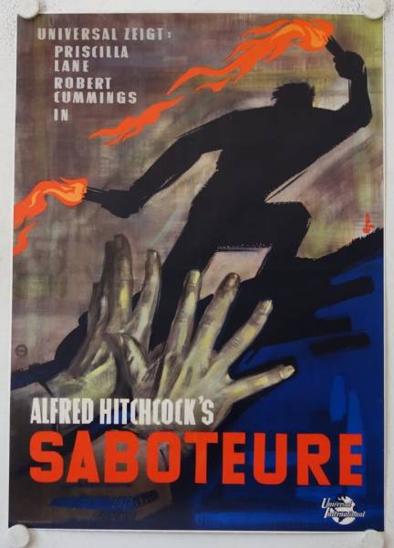 Saboteur original release german movie poster